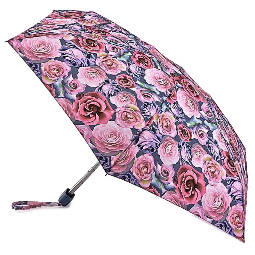 Fulton Міні-парасолька жіноча  L501 Tiny-2 Powder Rose з трояндами - зображення 1