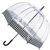 Fulton Парасоля-тростина  Birdcage-2 L042 Houndstooth Borde прозора з принтом уусяча лапка механічна - зображення 1