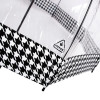 Fulton Парасоля-тростина  Birdcage-2 L042 Houndstooth Borde прозора з принтом уусяча лапка механічна - зображення 8