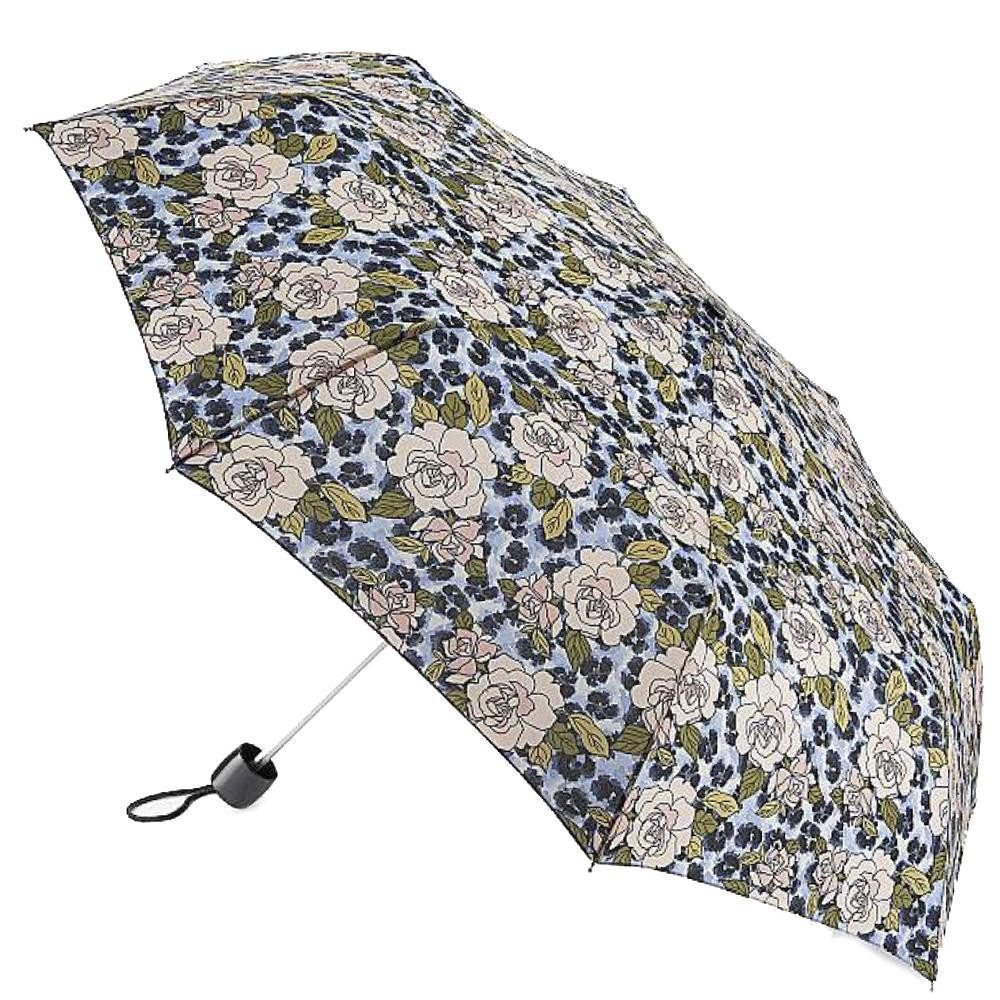Fulton Складна міні-парасоля механічна  L354-039397 жіноча з бежевими квітами - зображення 1