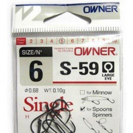 Owner 51580 Single Hook S-59 №10 (10pcs)