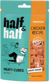   Half & Half Meaty Cubes Chicken Recipe Dogs 100 г (31793)