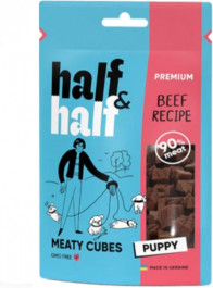   Half & Half Meaty Cubes Beef Recipe Puppy 100 г (31786)