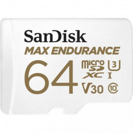 SanDisk 64 GB microSDXC Max Endurance UHS-I U3 V30 + SD adapter SDSQQVR-064G-GN6IA