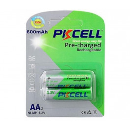 PKCELL AA 600mAh NiMH 2шт Pre-charged (PC/AA600-2BA)