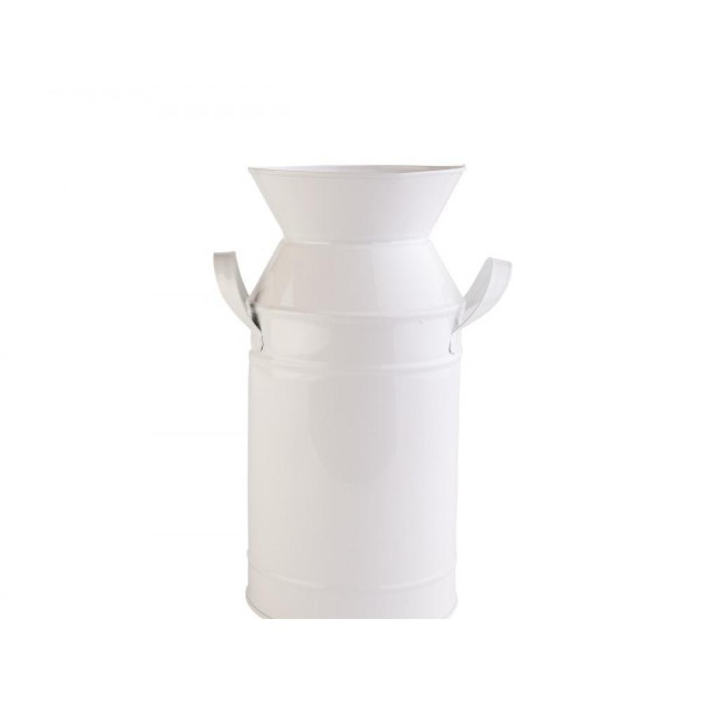 Barine Home Декоративна ваза  - Metal Milk Can S White (2000022076593) - зображення 1