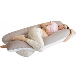 IDEIA Наволочка  на п-подушку для вагітних та відпочинку 75х140 см Біло-сіра (2200004274256)