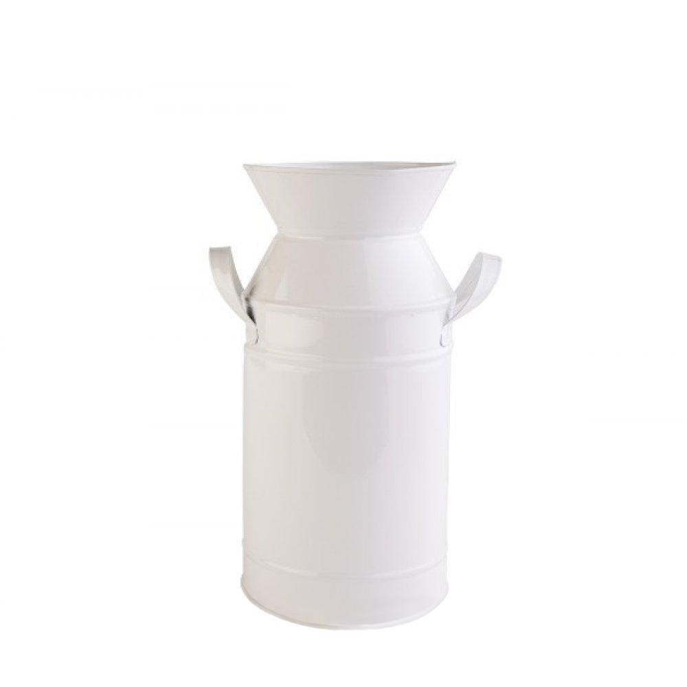 Barine Home Декоративна ваза  - Metal Milk Can White M (2000022076609) - зображення 1