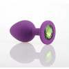 Афродита Фиолетовая силиконовая пробка с камнем, М (АПФ midi) - зображення 1