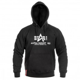 Alpha Industries Толстовка  Basic Hoody Sweatshirt - чорна XL