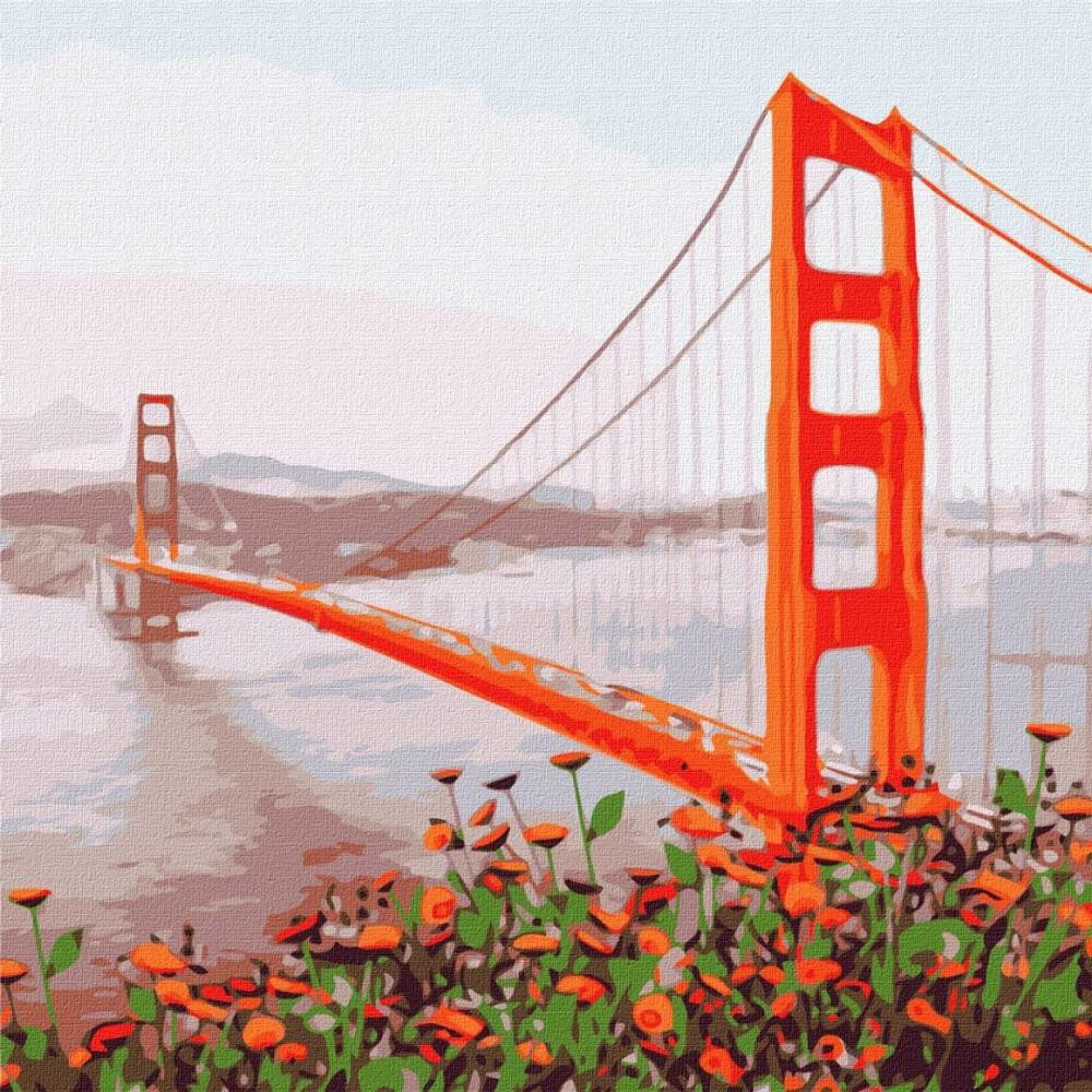 Ідейка Картина по номерам Утренний Сан-Франциско Идейка KHO3596 50х50 см - зображення 1