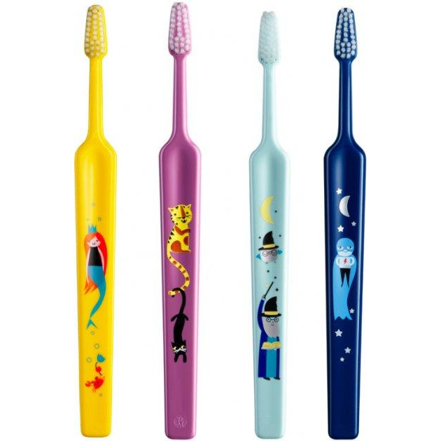 TePe Набор детских зубных щеток Kids Extra Soft от 3 лет 4 шт (339470) (7317400000749) - зображення 1