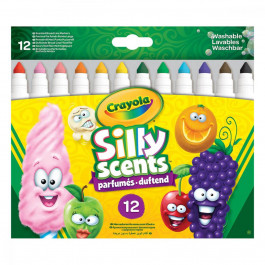Crayola Silly Scents Набор фломасстеров, широкая линия (washable) с ароматом, 12 шт  256352.012