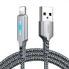 REMAX RC-123i Gonyu USB to Lightning 1m Silver (6972174151939) - зображення 1