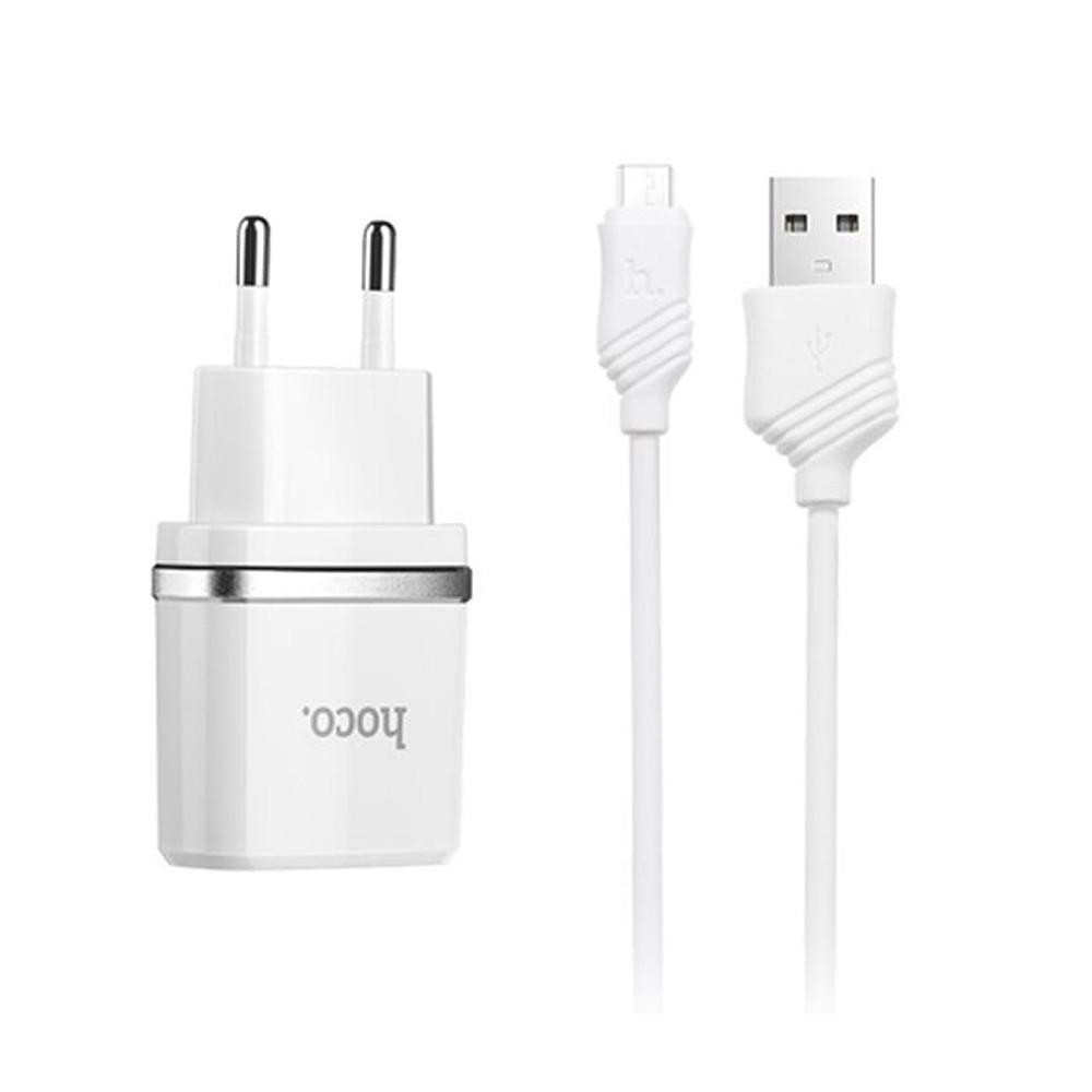 Hoco C11 + MicroUSB White - зображення 1