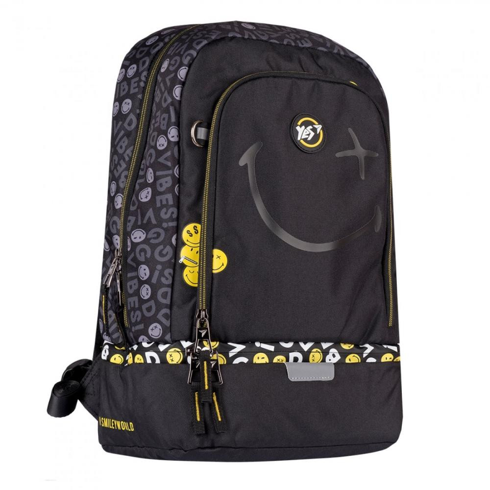 YES Рюкзак  S-79 Smiley World Black&Yellow (552274) - зображення 1