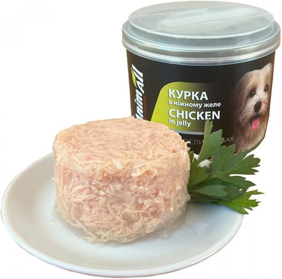 AnimAll Chicken in Jelly for Adult Dog 195 г (173965) - зображення 1