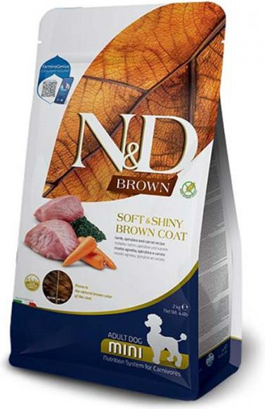 Farmina N&D Spirulina Grain Free Brown Dog Adult Mini 2 кг 177878 - зображення 1