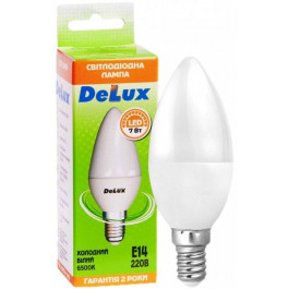 DeLux LED BL37B 7 W 6500K 220V E14 3 шт (90016866)
