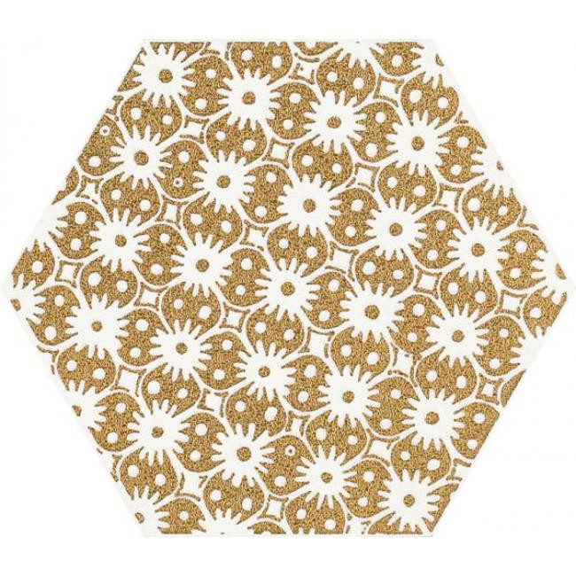 Paradyz Shiny Lines Gold Heksagon Inserto D 19,8X17,1 Плитка - зображення 1