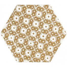   Paradyz Shiny Lines Gold Heksagon Inserto D 19,8X17,1 Плитка