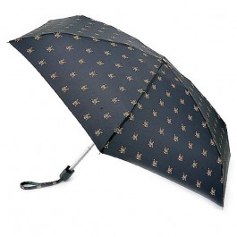 Fulton Мини зонт женский  Tiny (черный/принт) (L501-037645)