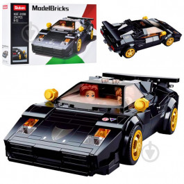 Sluban Model Bricks Машинка чорна 254 деталей (M38-B1098)