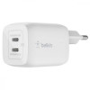Belkin Boost Up Charge Pro GaN Dual USB-C Charger 65W White (WCH013VFWH) - зображення 1