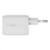 Belkin Boost Up Charge Pro GaN Dual USB-C Charger 65W White (WCH013VFWH) - зображення 4
