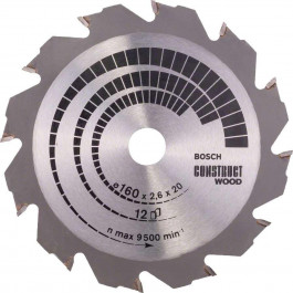 Bosch Construct Wood 160Х16 12 (2608640630)