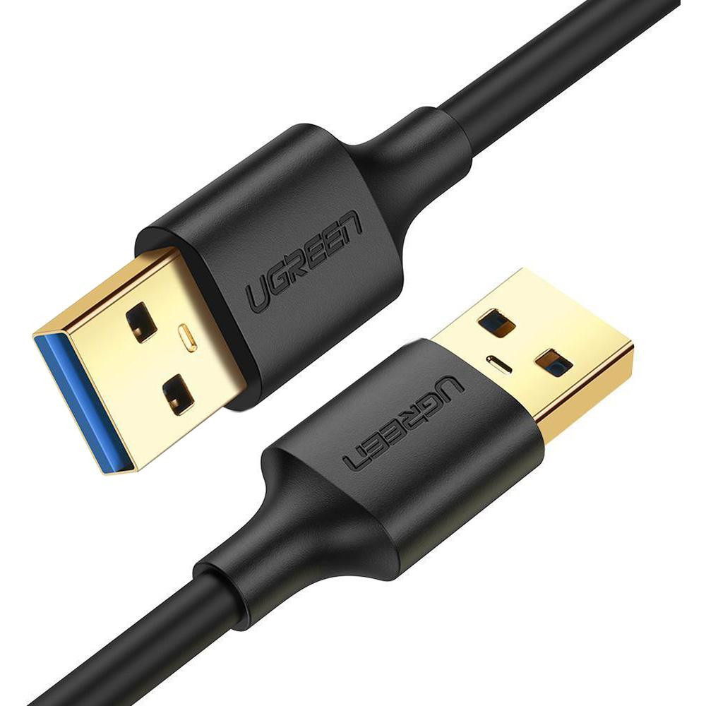 UGREEN US128 USB-A 3.0 Male to Male 0.5m Black (10369) - зображення 1