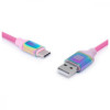 REAL-EL Premium USB A - Type C Rainbow 1m (EL123500050) - зображення 2