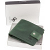 Grande Pelle Компактное портмоне темно-зеленого цвета из кожи итальянского производства  (13317) - зображення 6