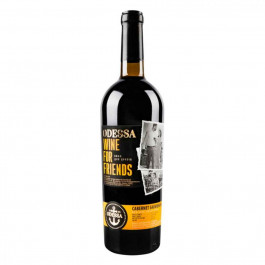 Odessa Prestige Вино  Wine For Friends Каберне-Совіньйон червоне напівсолодке 0,75 л 9-12% (4820213960696)