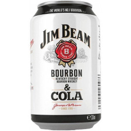Jim Beam Напій слабоалкогольний  Bourbon & Cola, 0.33л 4.5% (DDSBS1B111)