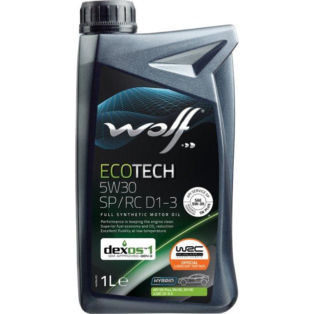 Wolf Oil Ecotech 5W-30 SP RC D1-3 1л - зображення 1