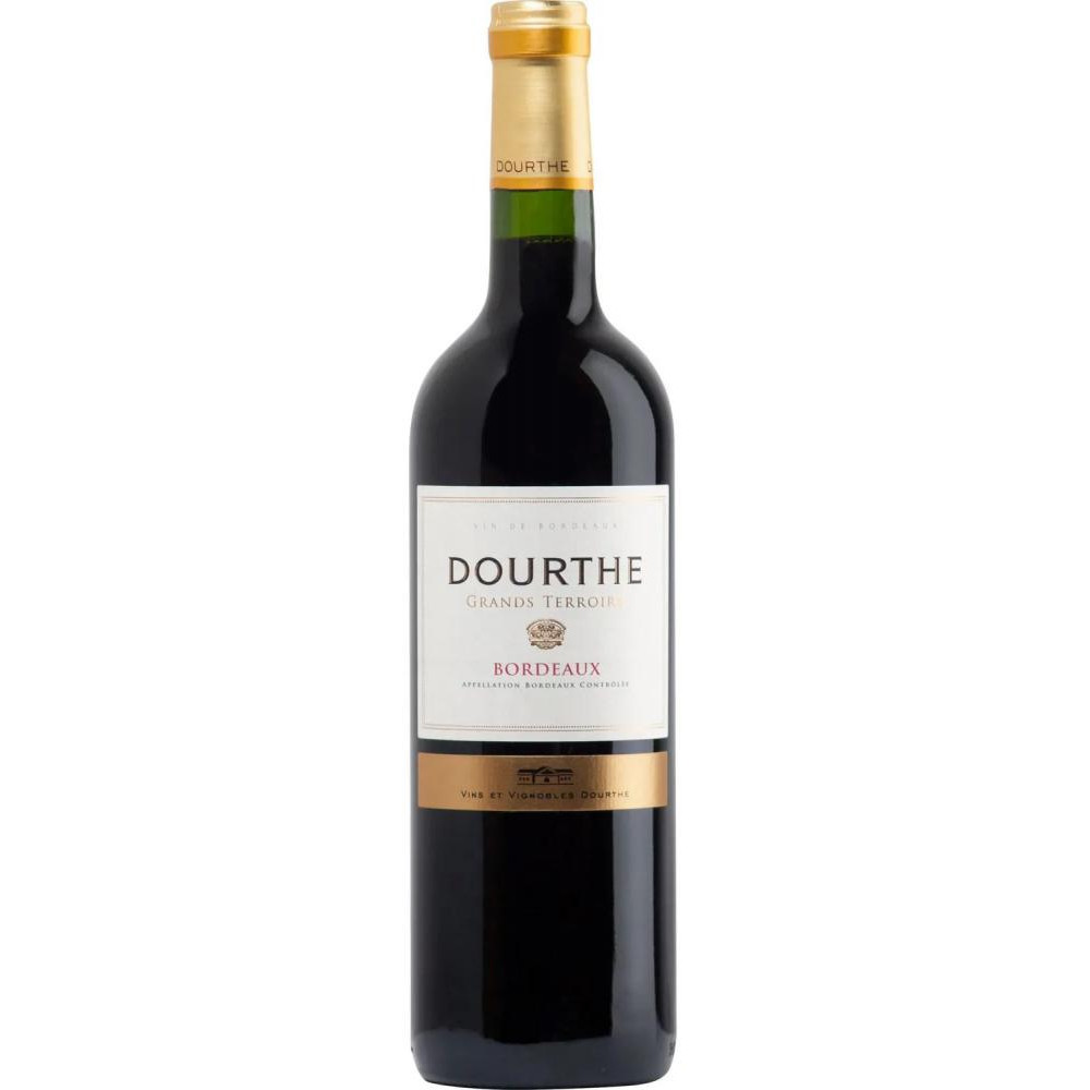 Dourthe Вино  Grands Terroirs Bordeaux Rouge, червоне сухе, 0.75л 13% (BDA1VN-VDO075-003) - зображення 1