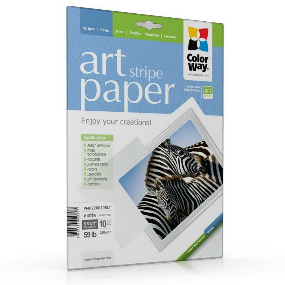 ColorWay Letter (216x279mm) ART, matte, stripe (PMA220010SLT) - зображення 1