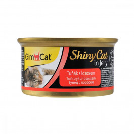 GimCat ShinyCat in jelly с тунцом и лососем 70 г G-414317 /195