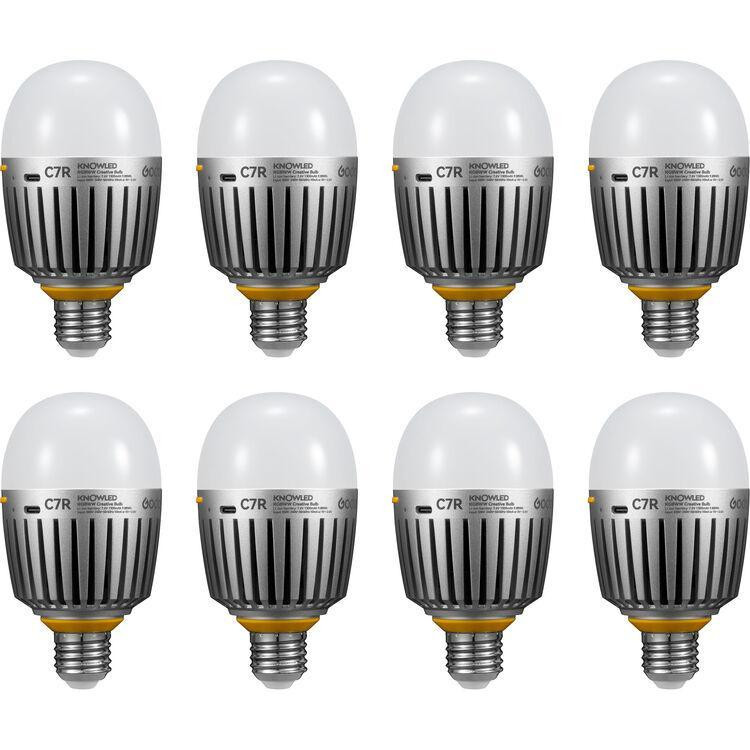 Godox C7R Knowled RGB Creative Bulb (8-Light Kit) (C7R-K8) - зображення 1