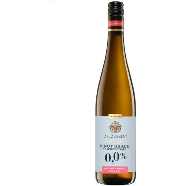 Dr. Zenzen Безалкогольне вино  Pinot Grigio Alkoholfrei, біле напівсолодке, 0.75л (ALR15648) - зображення 1