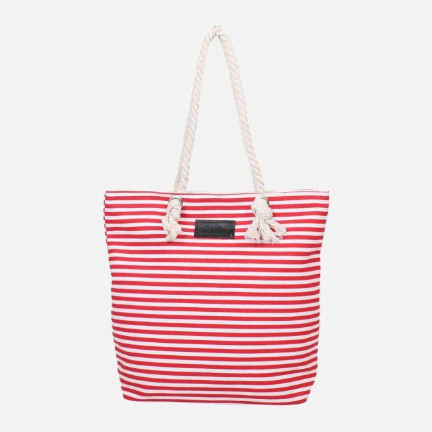 Eterno Женская пляжная сумка  DET1806-2 Бело-красная (2900000066410) - зображення 1