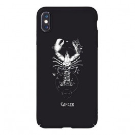   TOTO Full PC Print Case Apple iPhone X/XS #169_Cancer Black