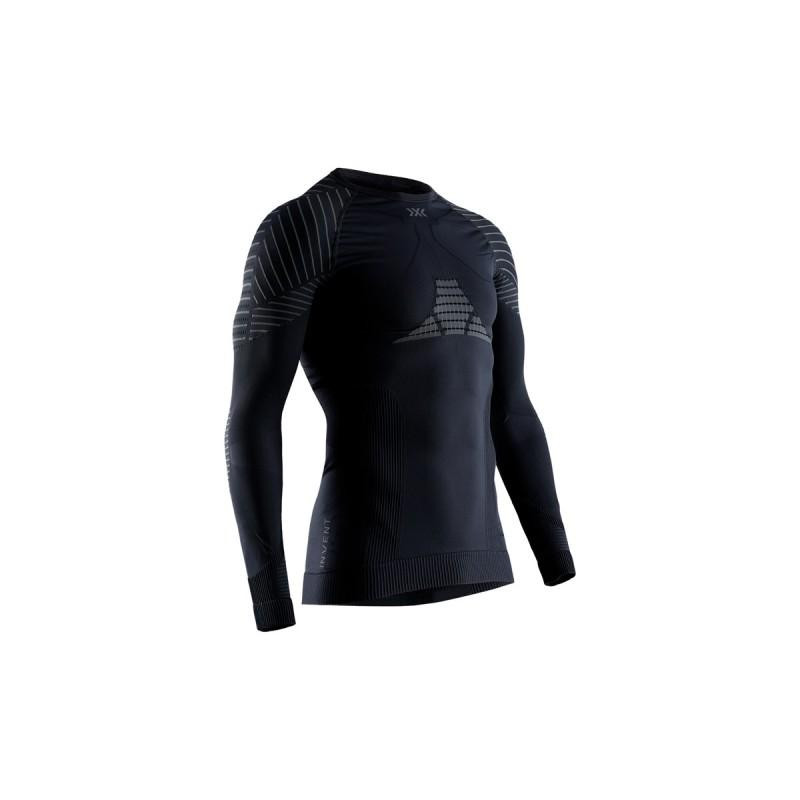 X-Bionic Термокофта  Invent 4.0 Shirt Round Neck LG SL B036 BLACK/CHARCOAL 2021/22 M - зображення 1