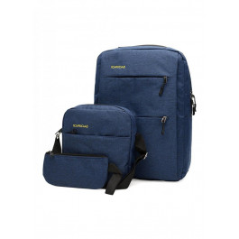 JZ Чоловічий рюкзак в комплекті з сумкою  SB-JZC11083-blue