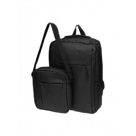 JZ Чоловічий рюкзак в комплекті з сумкою  SB-JZvn6802-black