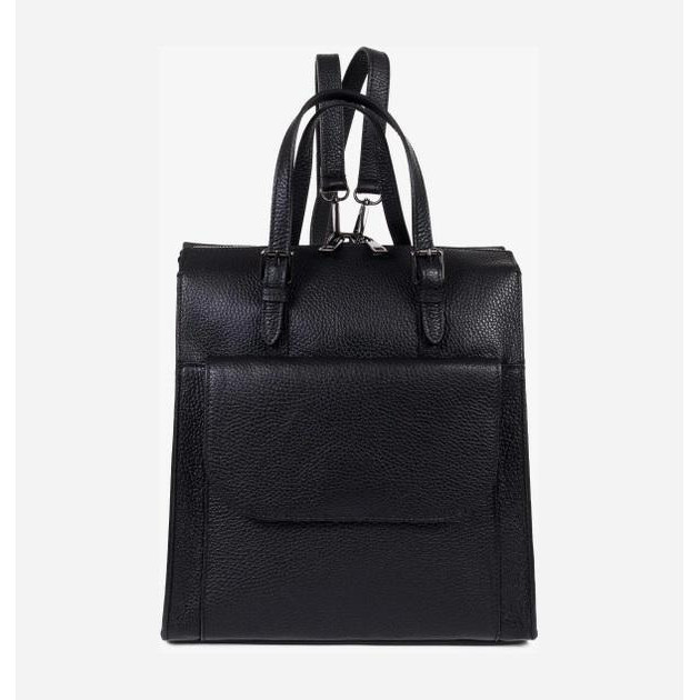 Virginia Conti Сумка-рюкзак шкіряний жіночий чорний  03197 (Італія) - зображення 1