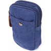 Vintage Маленька чоловіча сумка-чохол на пояс із синього текстилю  2422226 - зображення 1