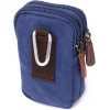 Vintage Маленька чоловіча сумка-чохол на пояс із синього текстилю  2422226 - зображення 2