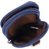 Vintage Маленька чоловіча сумка-чохол на пояс із синього текстилю  2422226 - зображення 5